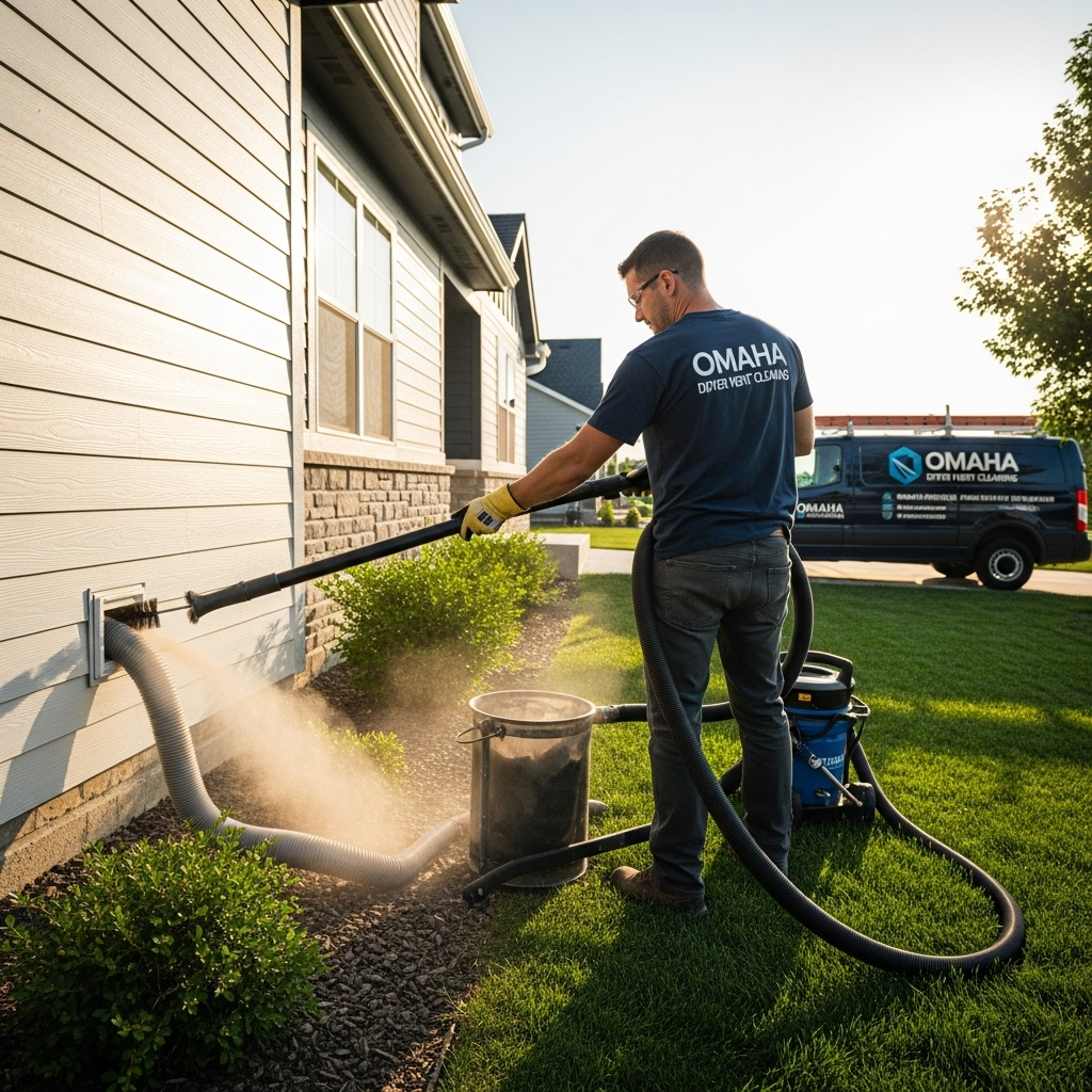 Professional dryer vent cleaning service in Omaha